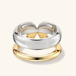 Mejuri Duet Mixed Ring Size 7